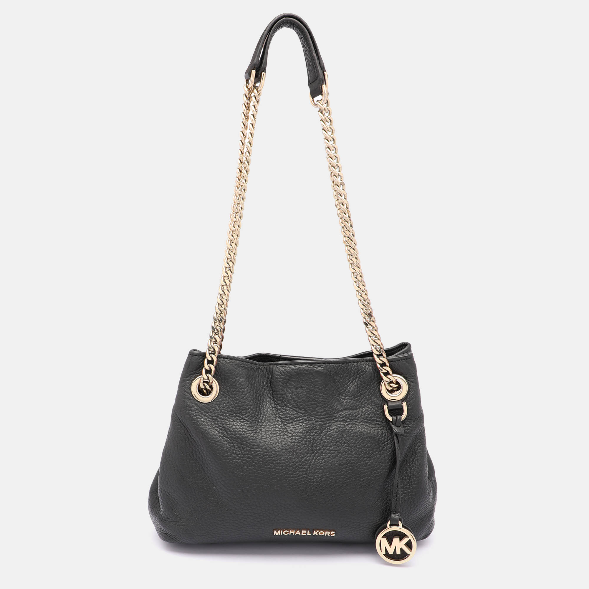 

Michael Kors Black Leather Jet Set Tote