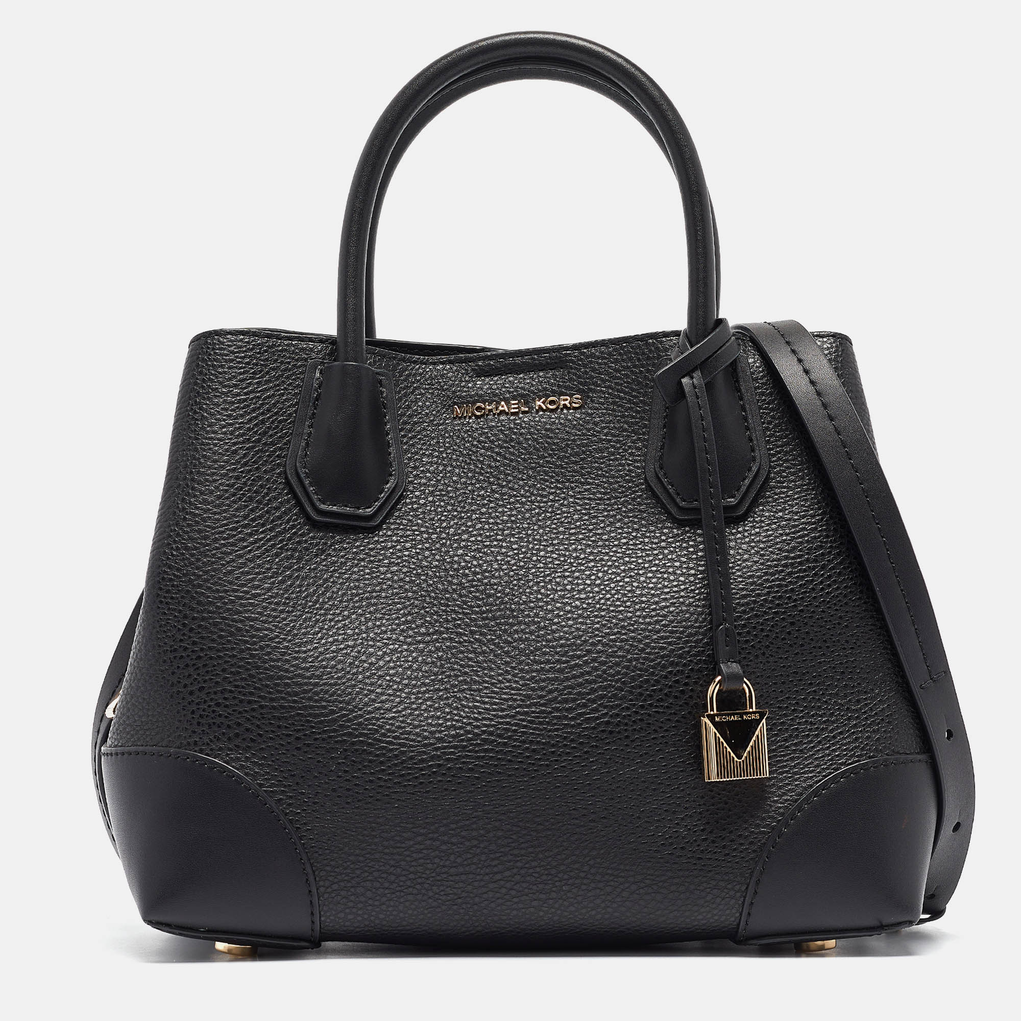 

Michael Kors Black Leather Small Mercer Gallery Tote