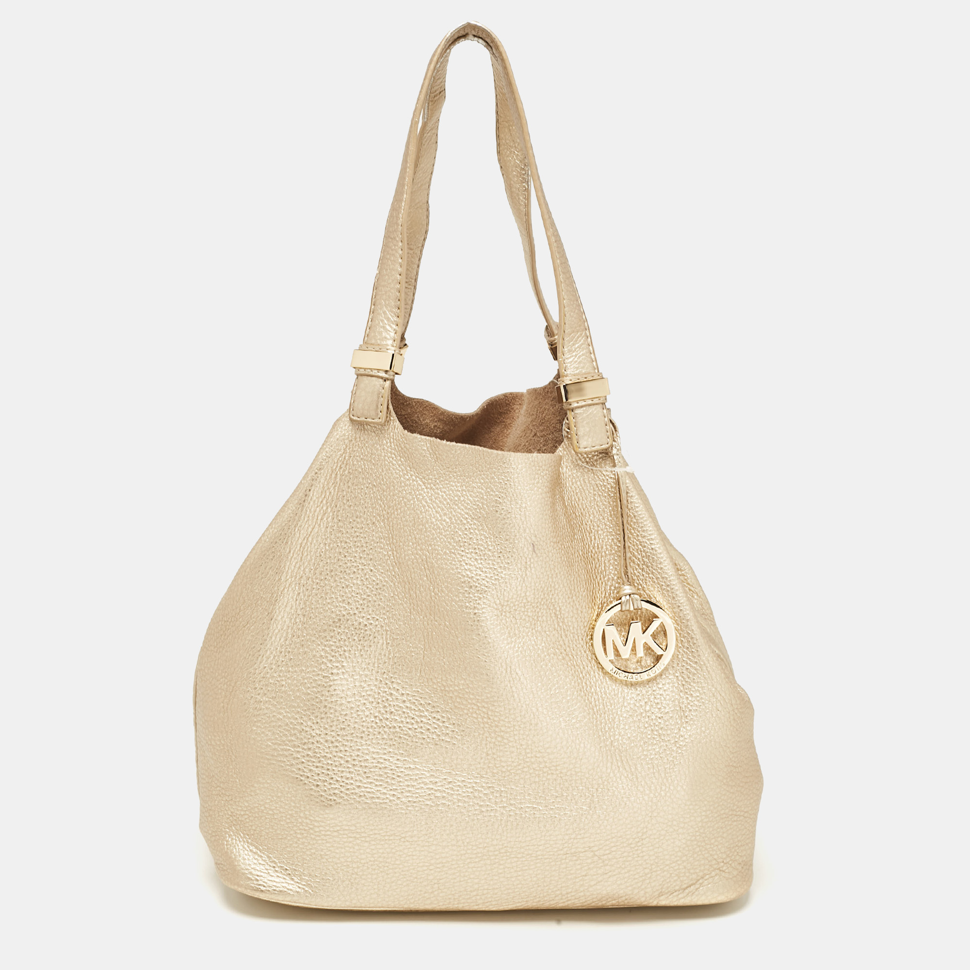 

Michael Kors Gold Soft Leather Colgate Tote