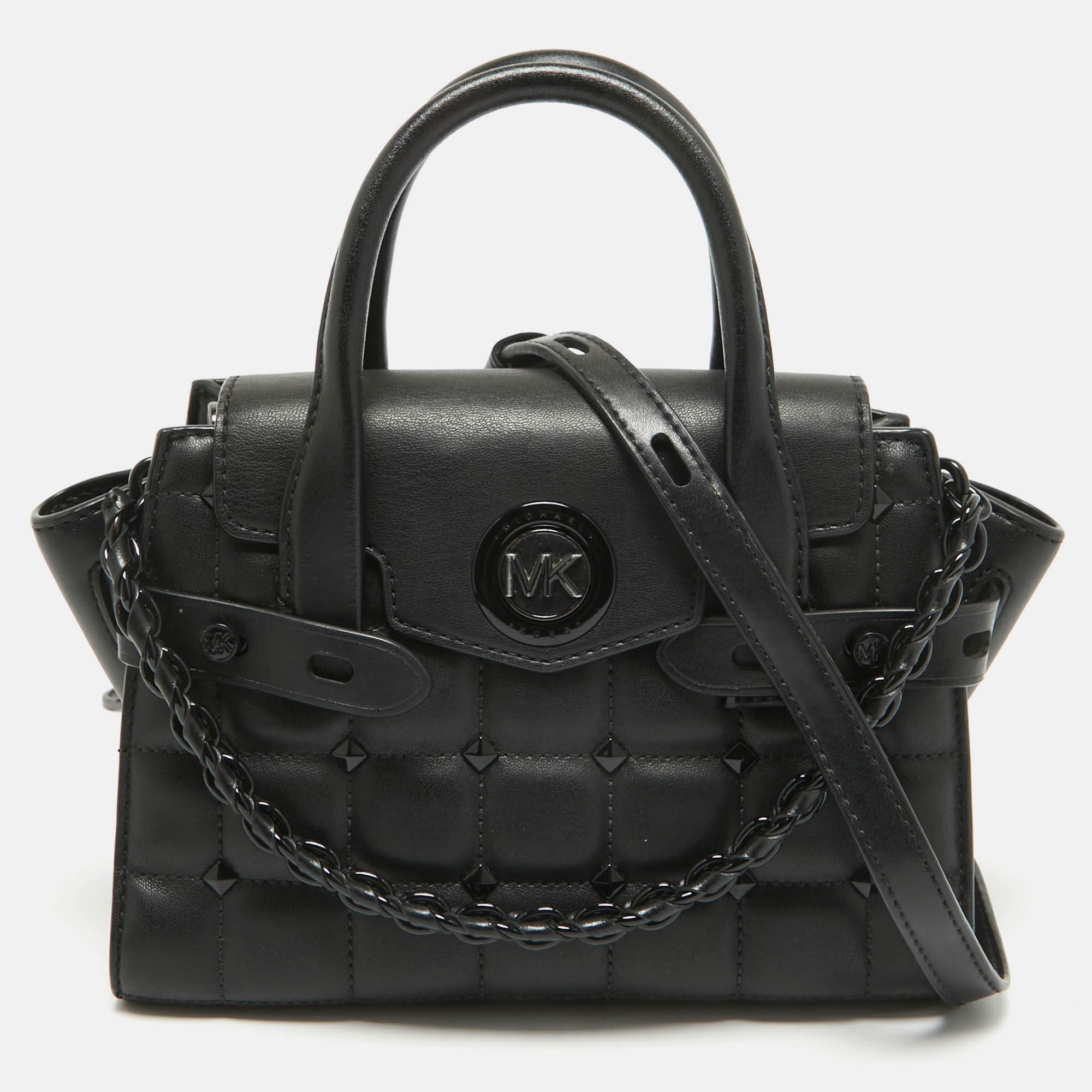 

Michael Kors Black Quilted Leather Carmen Tote