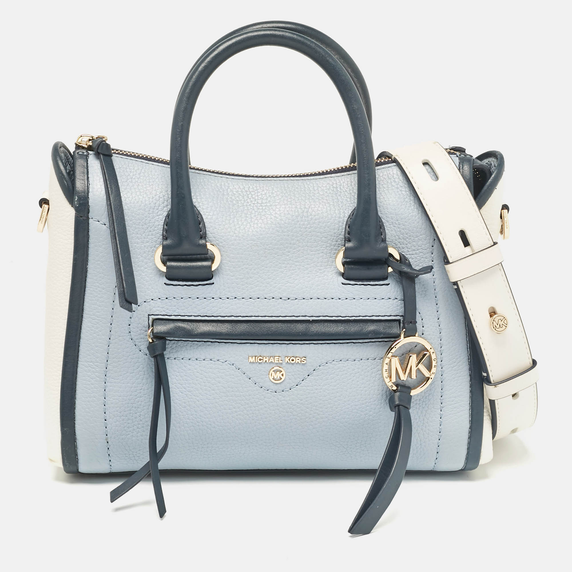 

Michael Kors Tricolor Leather  Carine Satchel, Multicolor