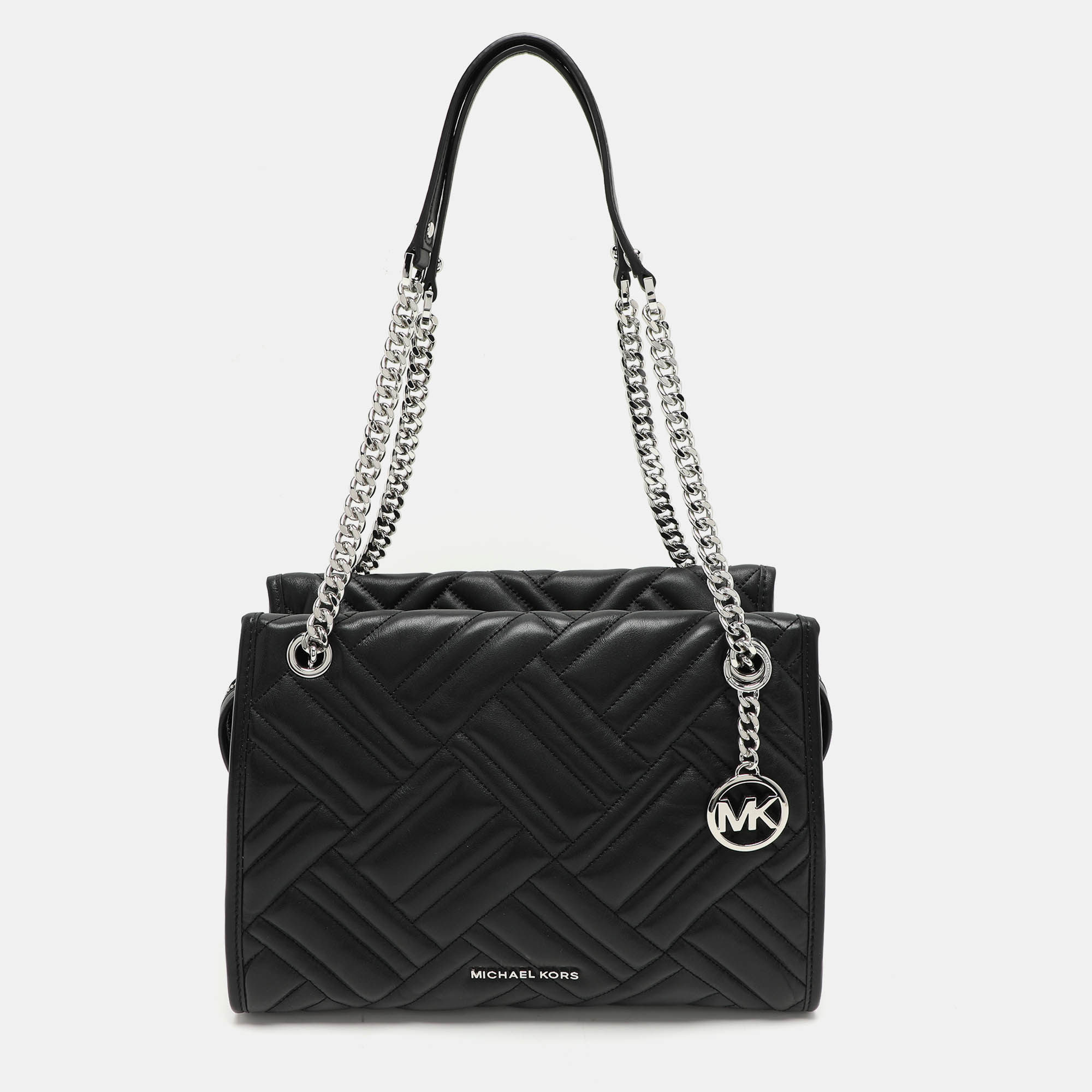 

Michael Kors Black Quilted Leather Kathy Satchel