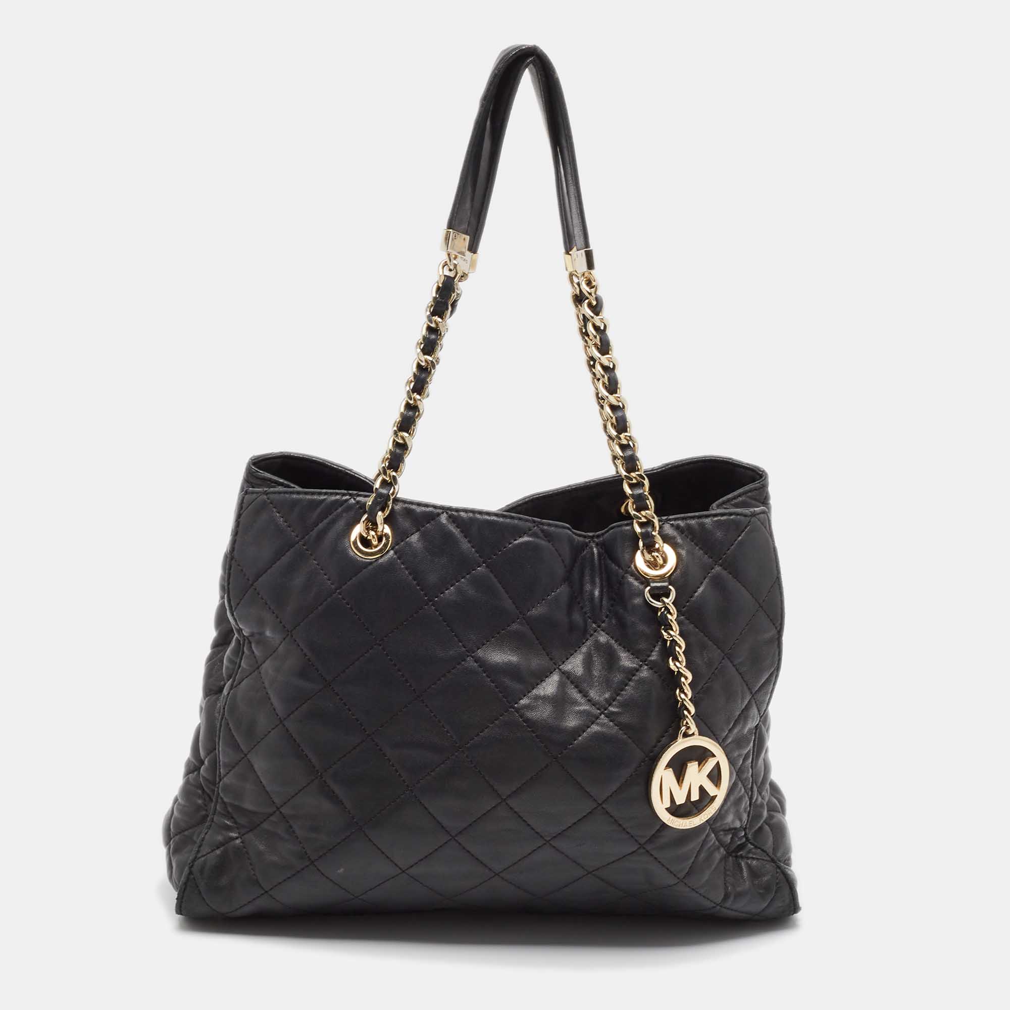 

Michael Kors Black Quilted Leather Susannah Tote