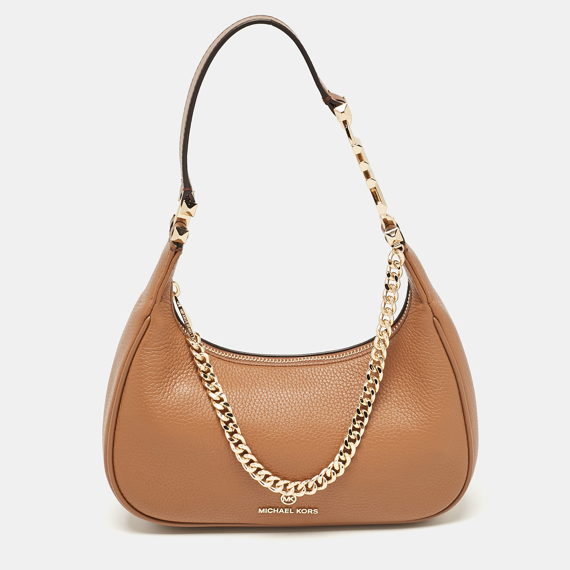 

Michael Kors Brown Leather Small Piper Hobo