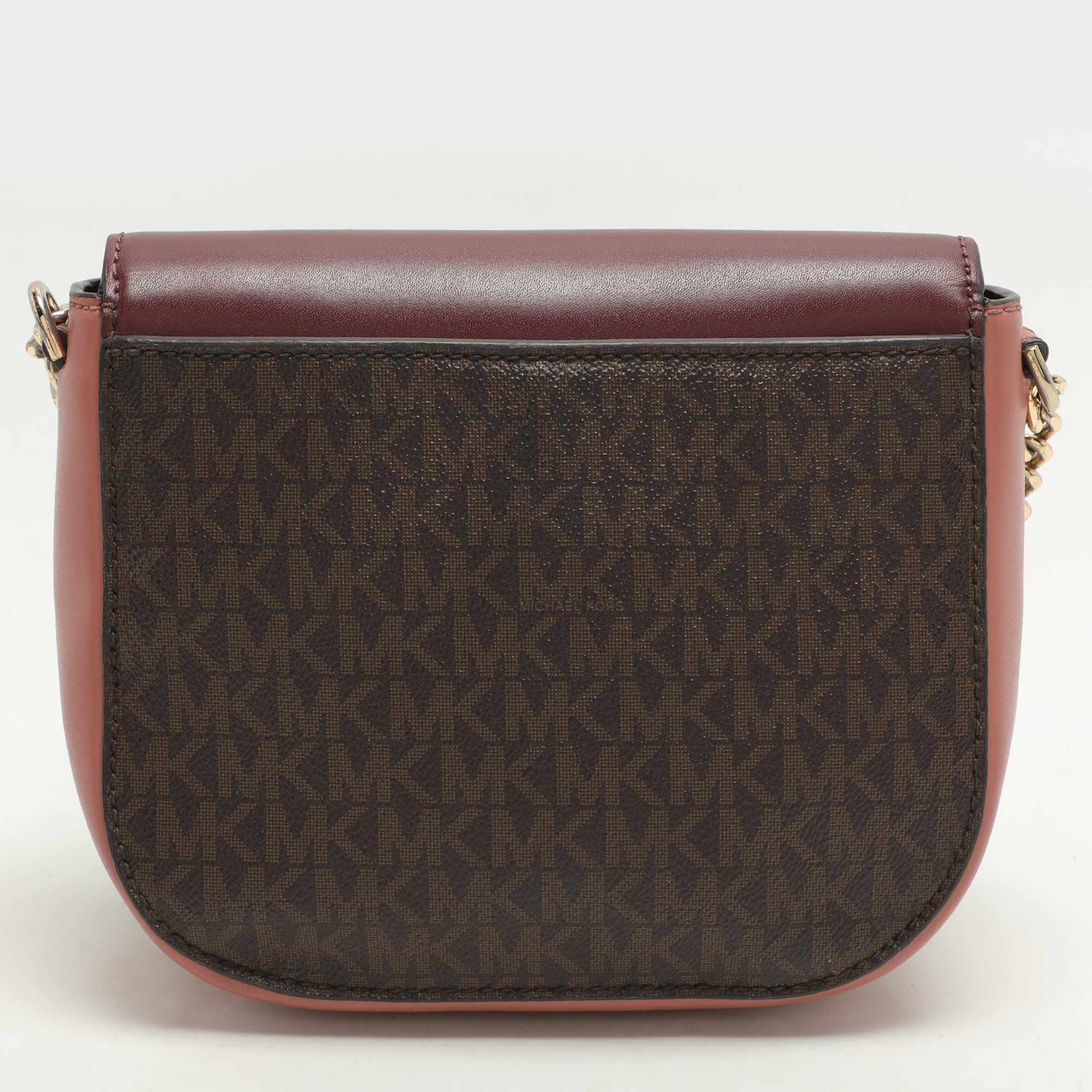 Michael Kors Multicolor Signature Coated Canvas and Leather Shoulder Bag 