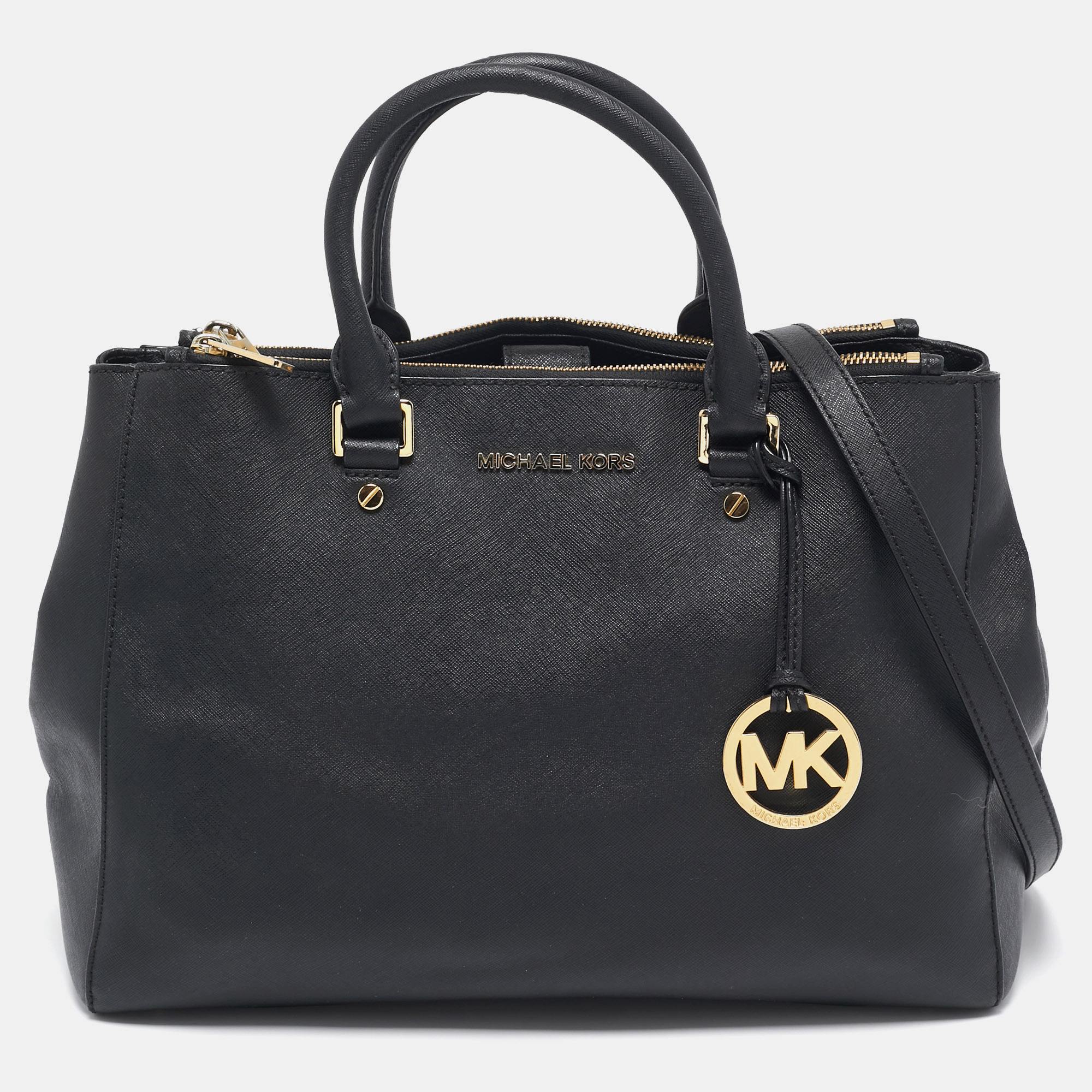 

Michael Kors Black Leather Large Sutton Tote