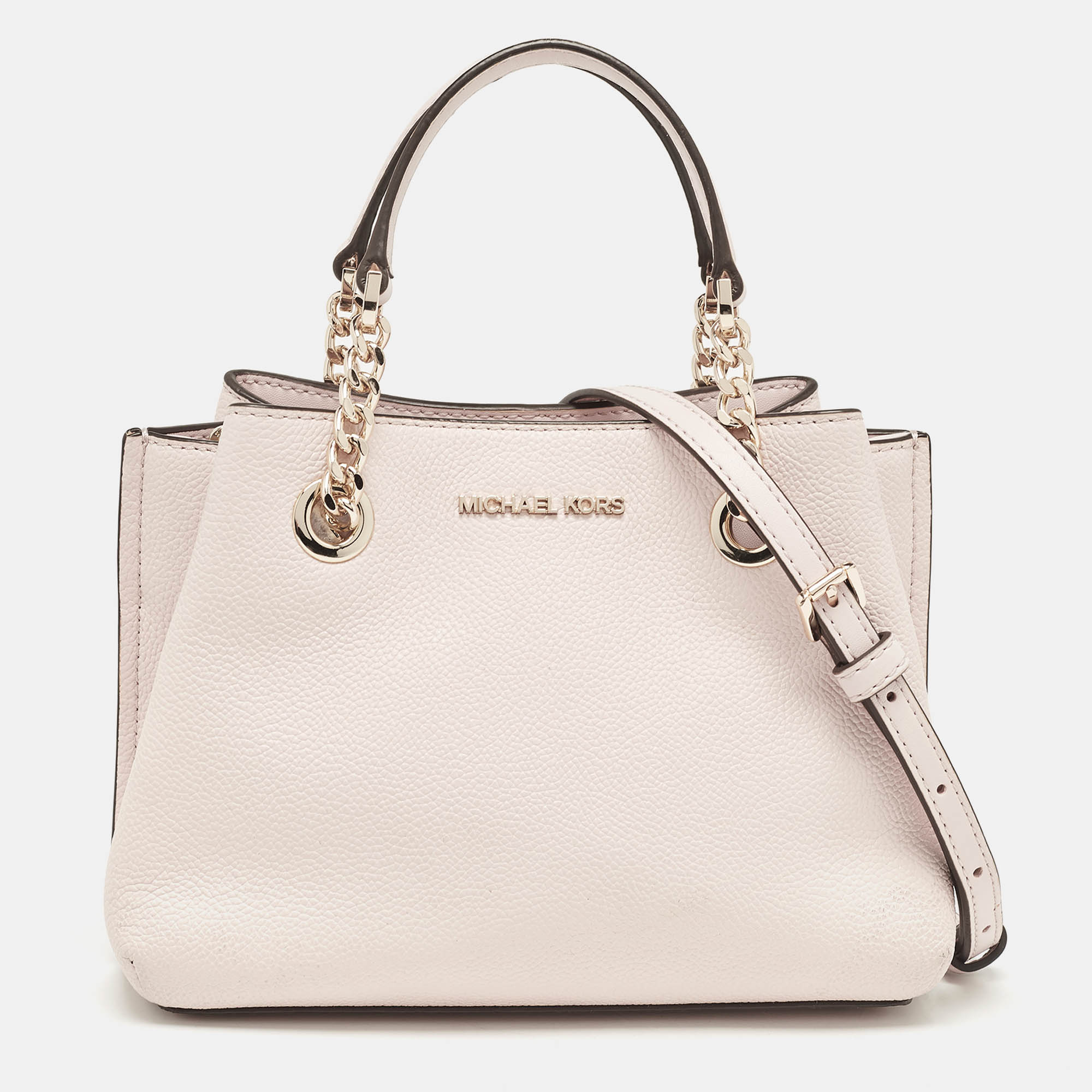 

Michael Kors Pink Faux Leather  Teagan Tote