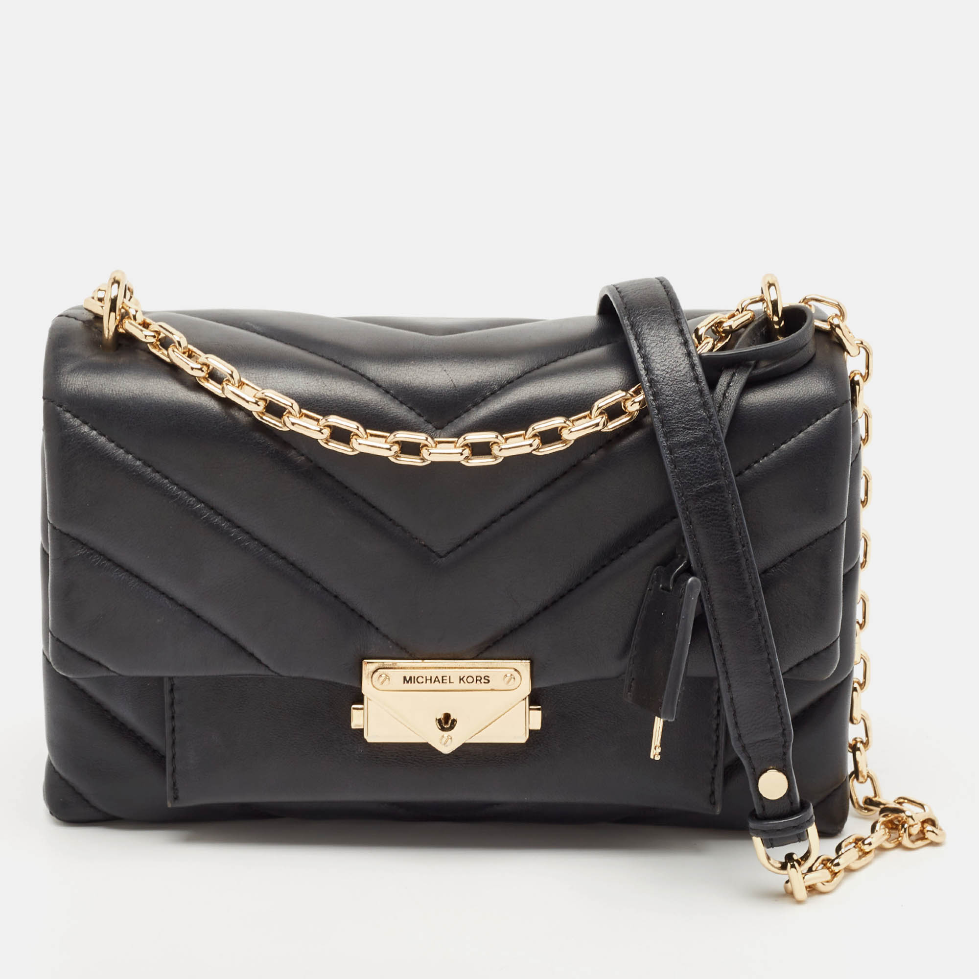 

Michael Kors Black Quilted Leather Cece Shoulder Bag