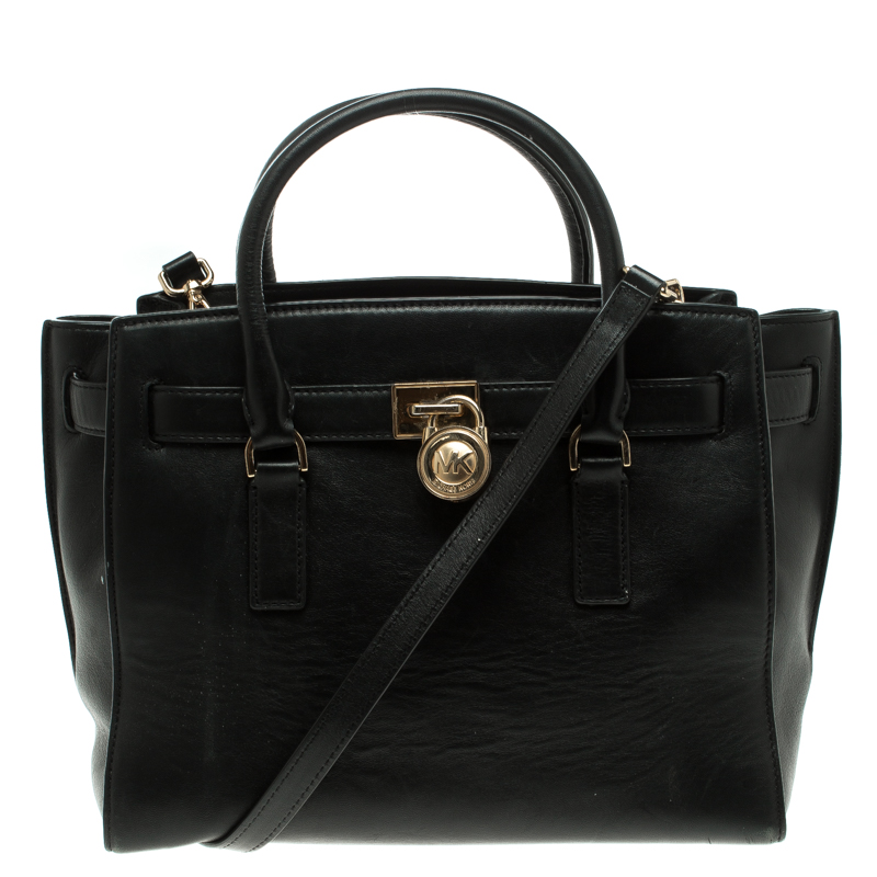 michael kors black hamilton purse