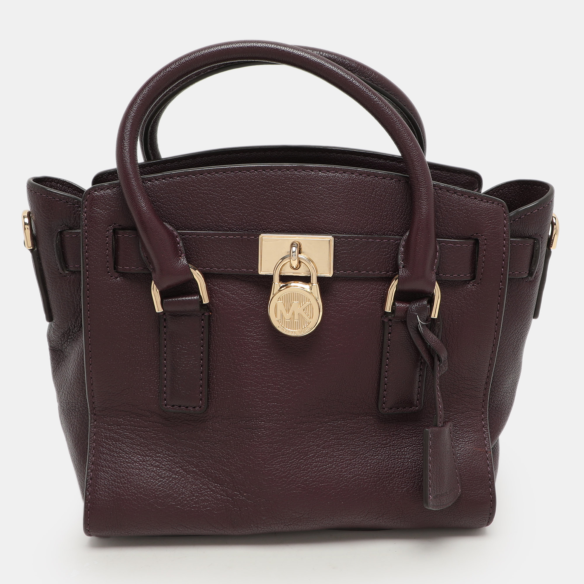 

Michael Kors Purple Leather Hamilton Satchel