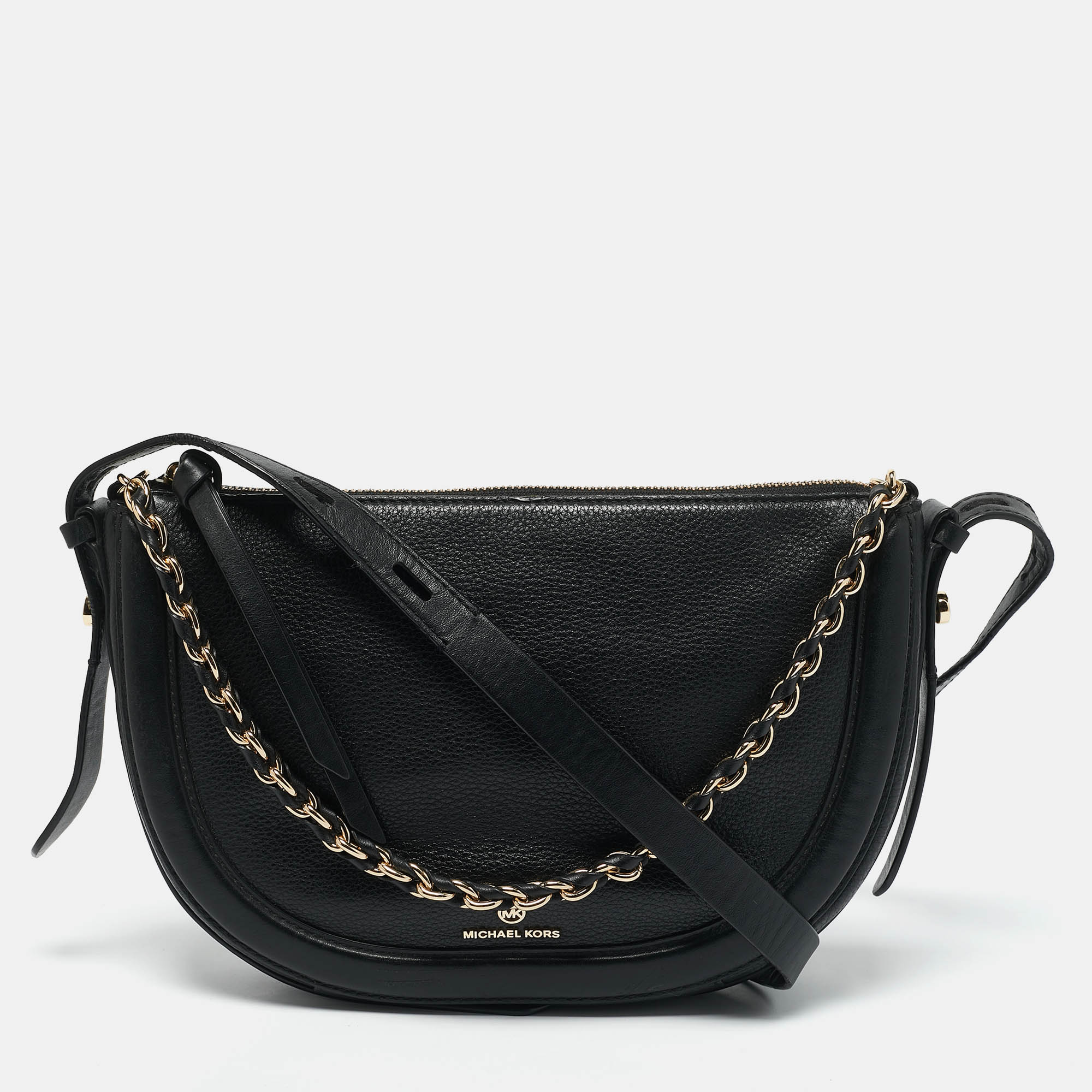 

Michael Kors Black Leather  Jagger Shoulder Bag