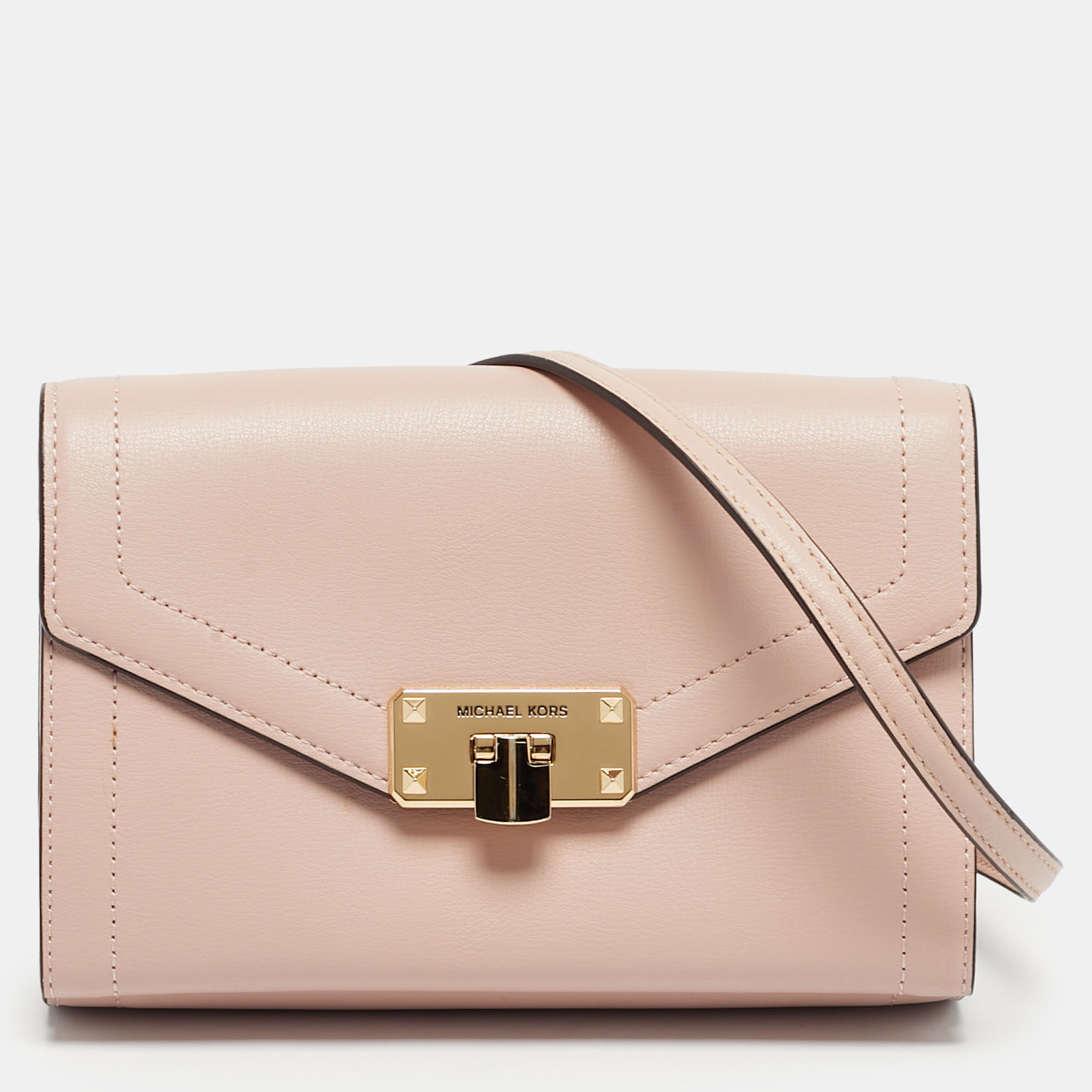 

Michael Kors Pink Leather Kinsley Shoulder bag