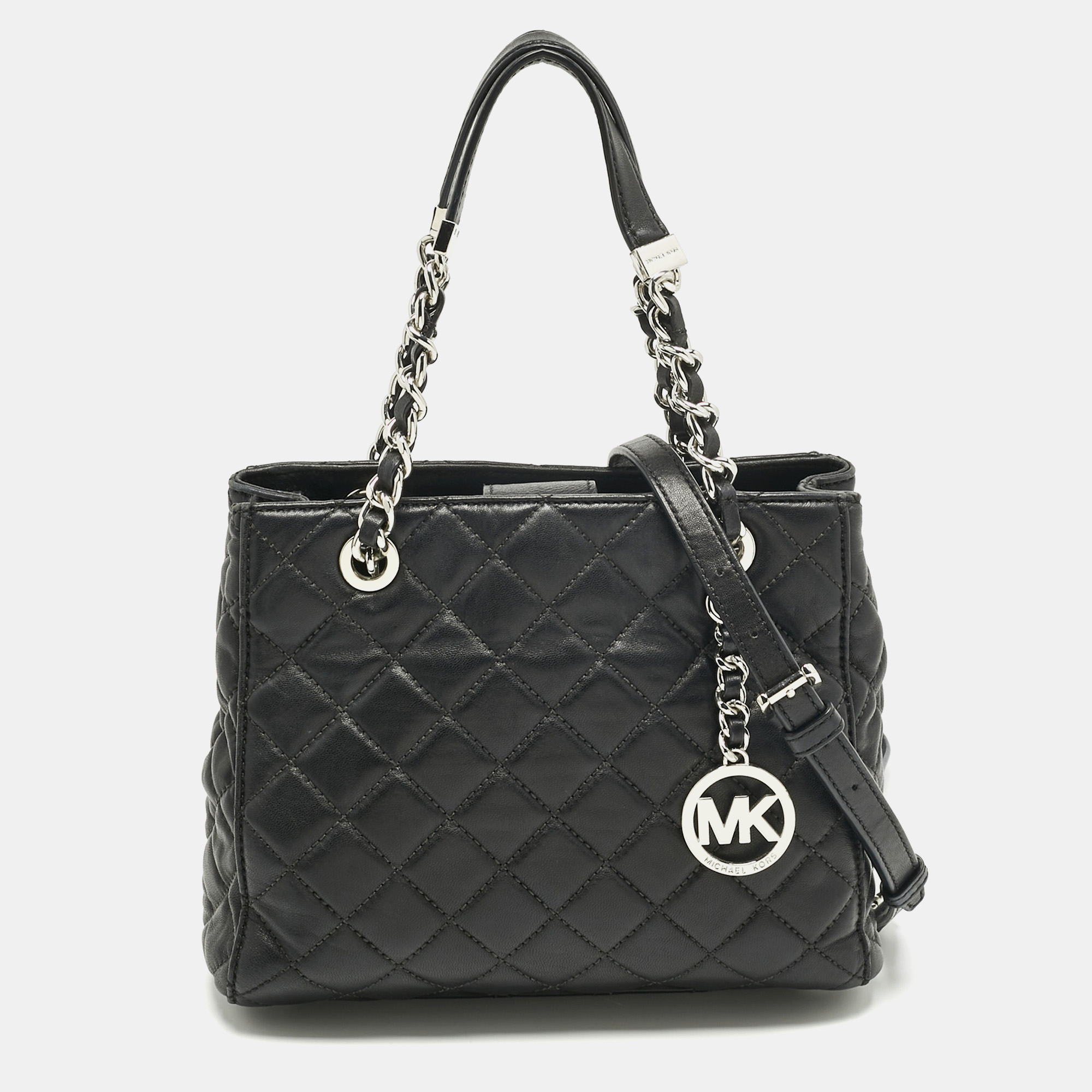 

Michael Kors Black Quilted Leather Susannah Tote