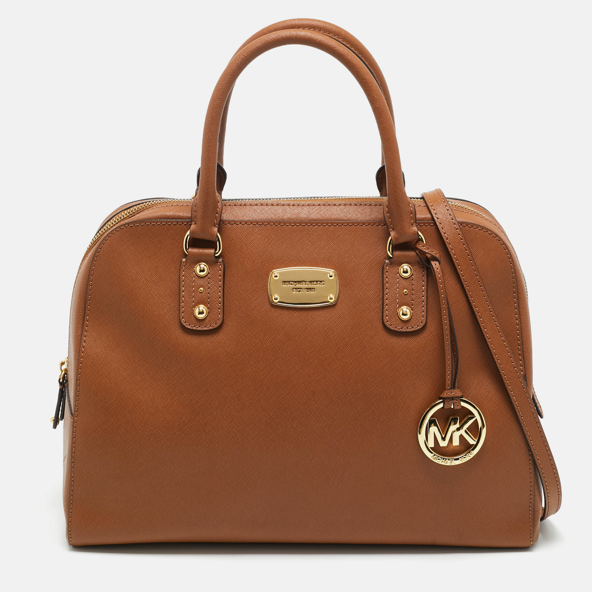 

Michael Kors Brown Leather Large Sandrine Satchel