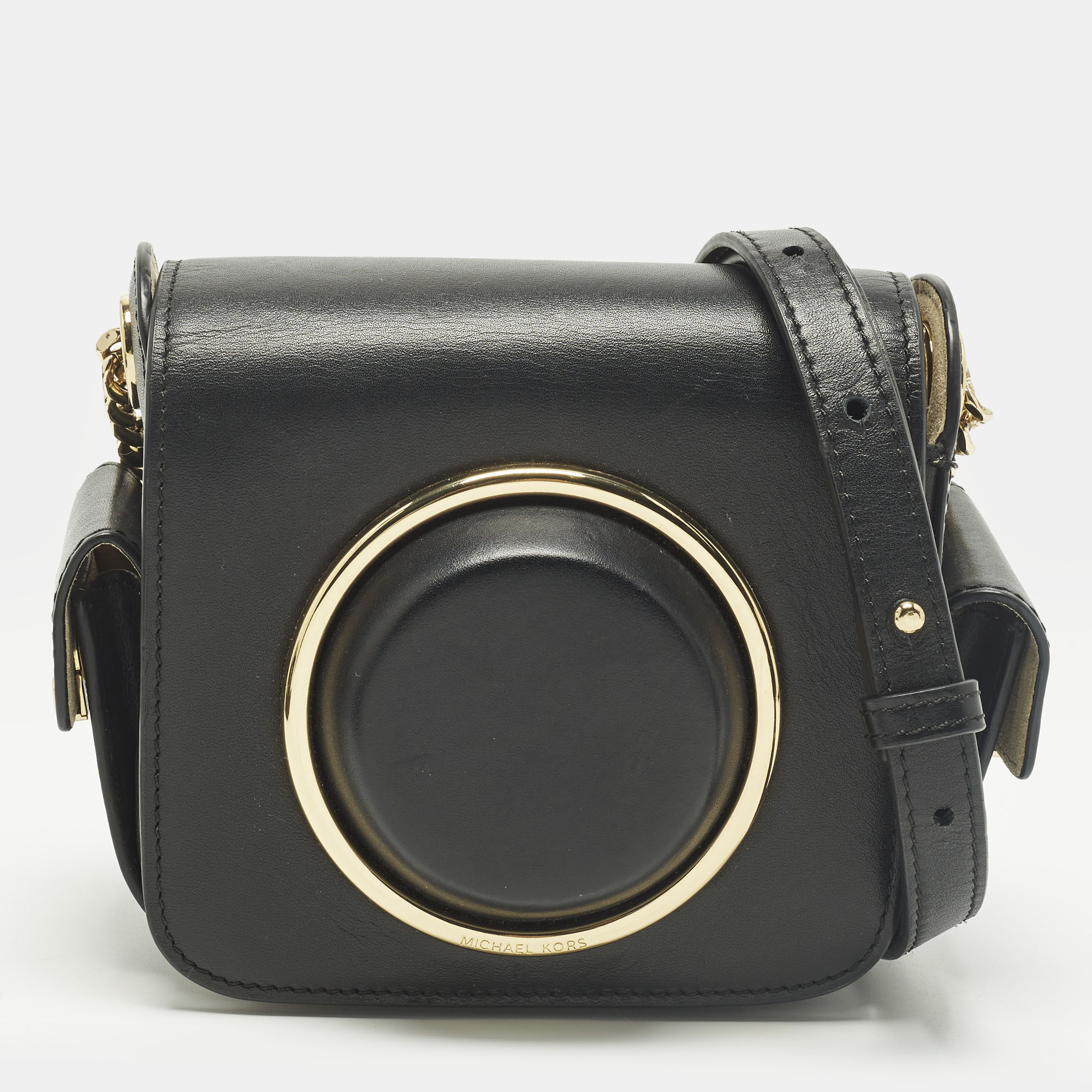 

Michael Kors Scout Black Leather Camera Bag