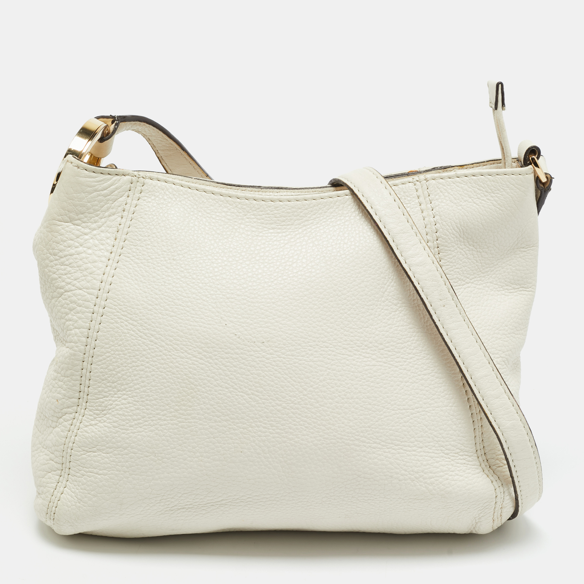 

Michael Kors Off White Leather Hobo