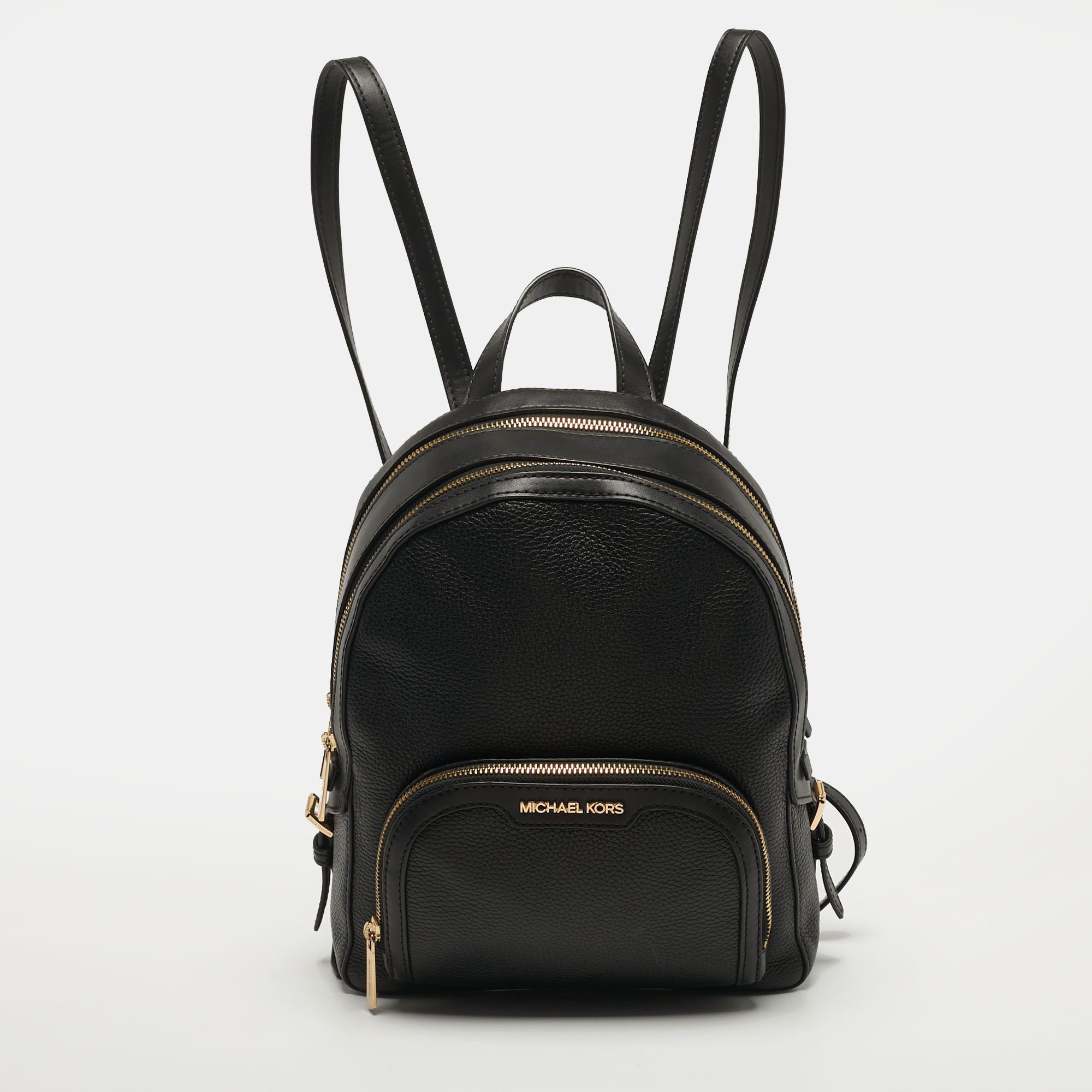 

Michael Kors Jaycee Medium Black Leather Backpack