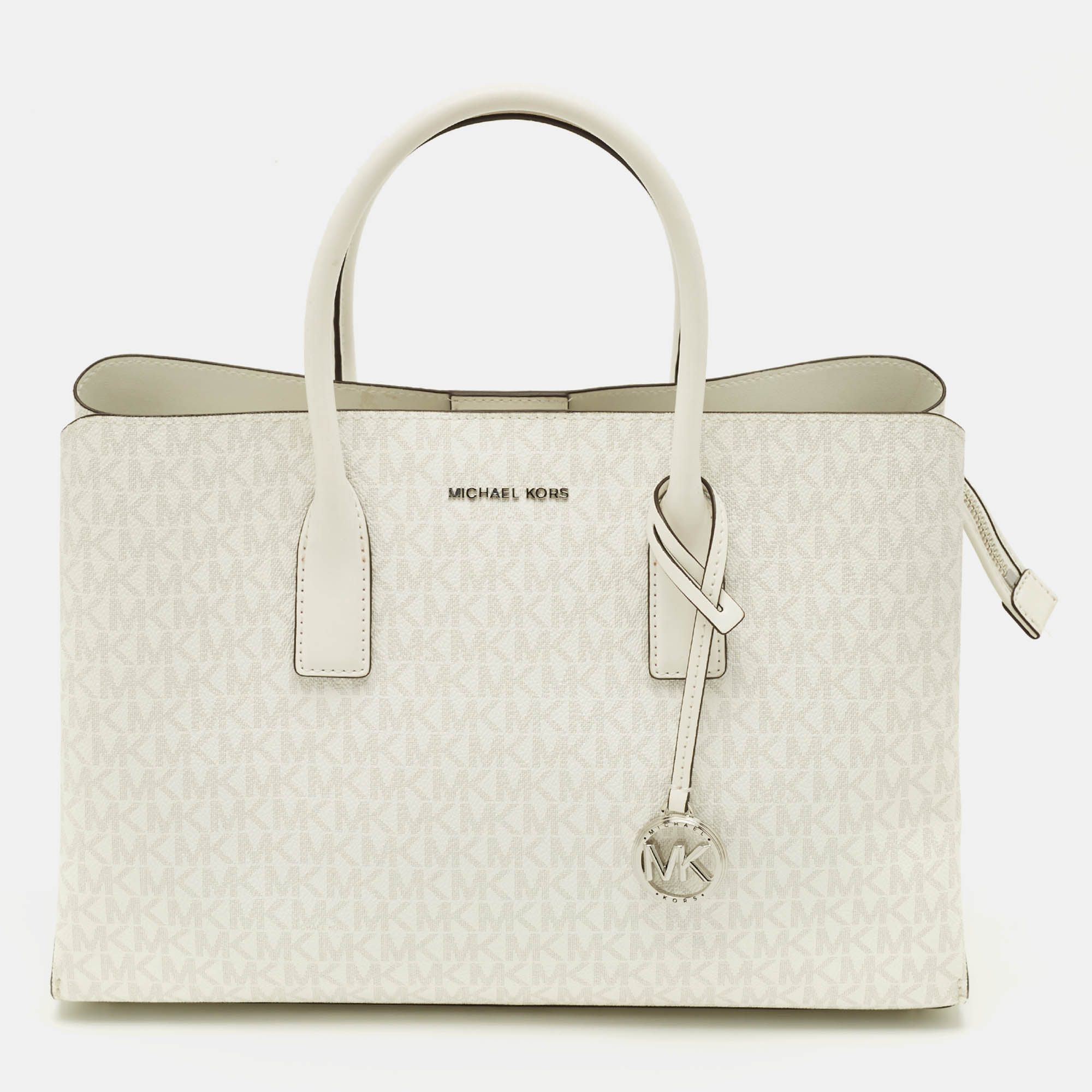 

Michael kors Ruthie White Signature Coated Canvas Satchel