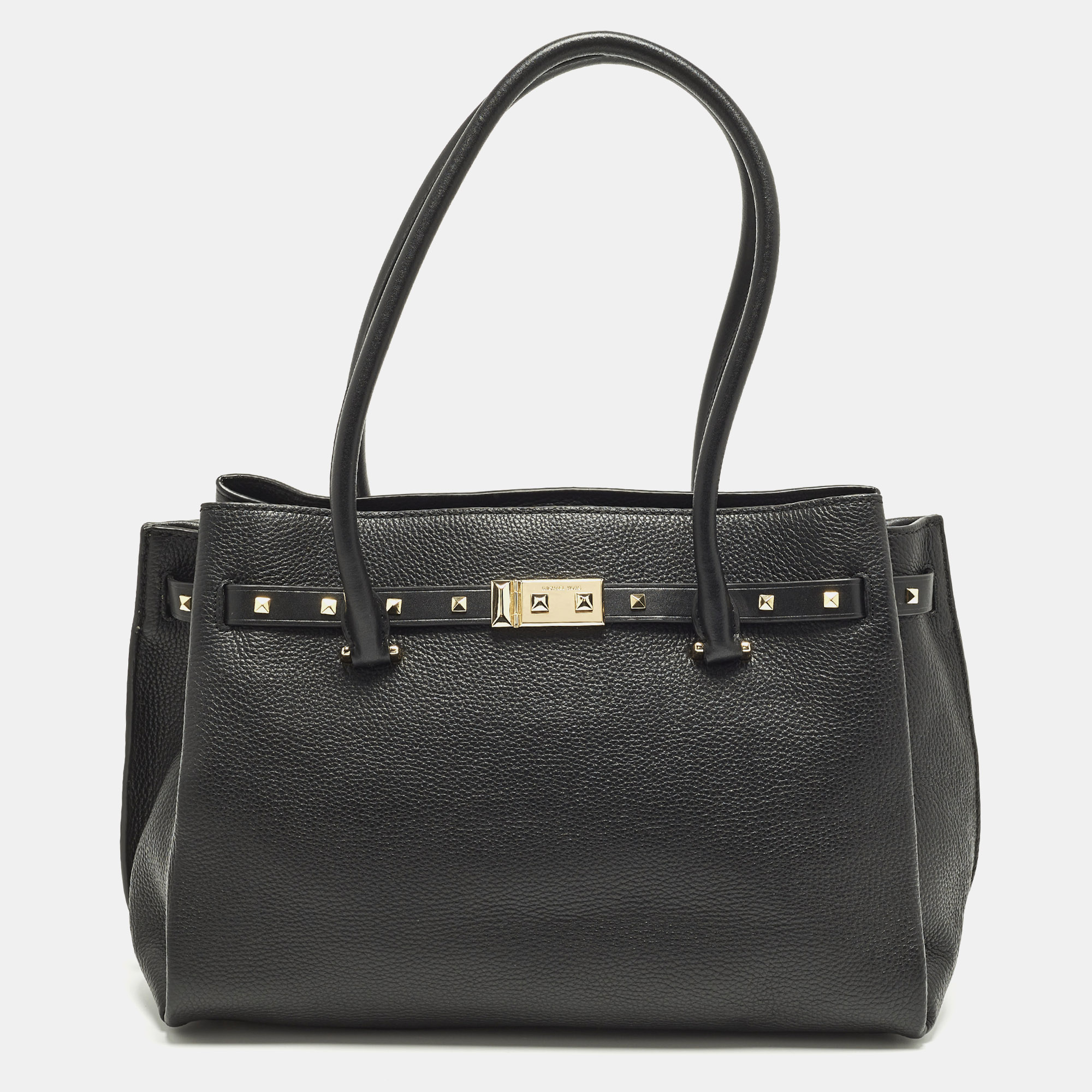 

Michael Kors Addison Large Black Leather Tote