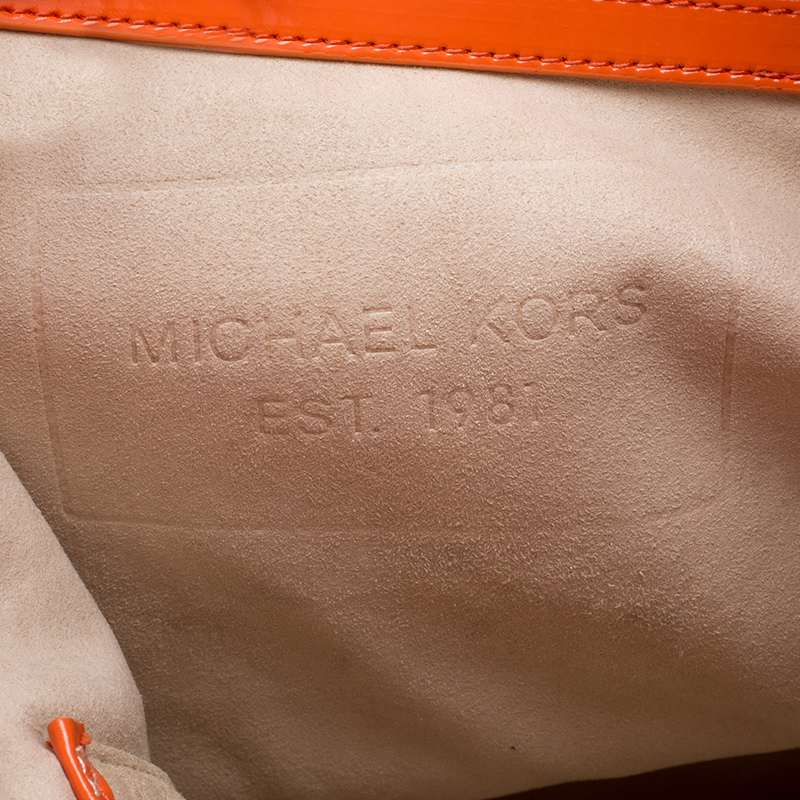 Michael Kors Orange Embossed Neoprene Jet Set Tote Michael Kors | The  Luxury Closet