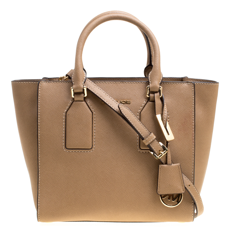 Michael Kors Brown Leather Medium Selby Tote