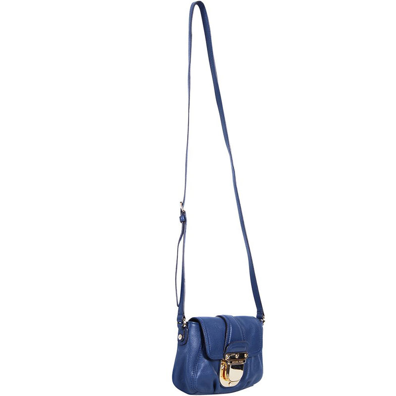 

Michael Kors Blue Leather Crossbody Shoulder Bag