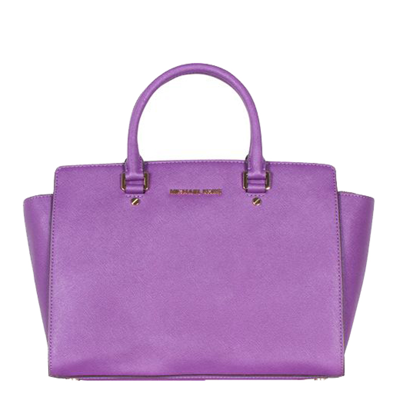 michael kors purple satchel