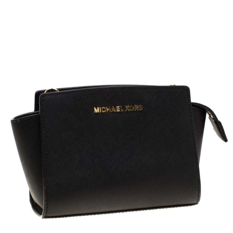 Michael Kors Selma Mini Crossbody Bag In Nero