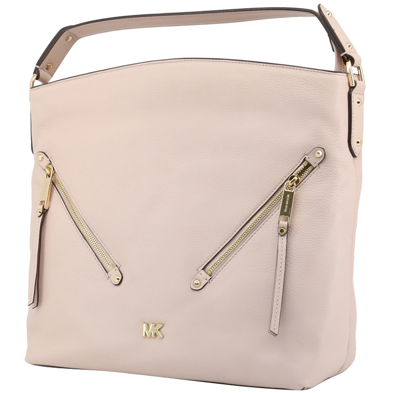

Michael Kors Light Pink Pebbled Leather Top Handle Bag