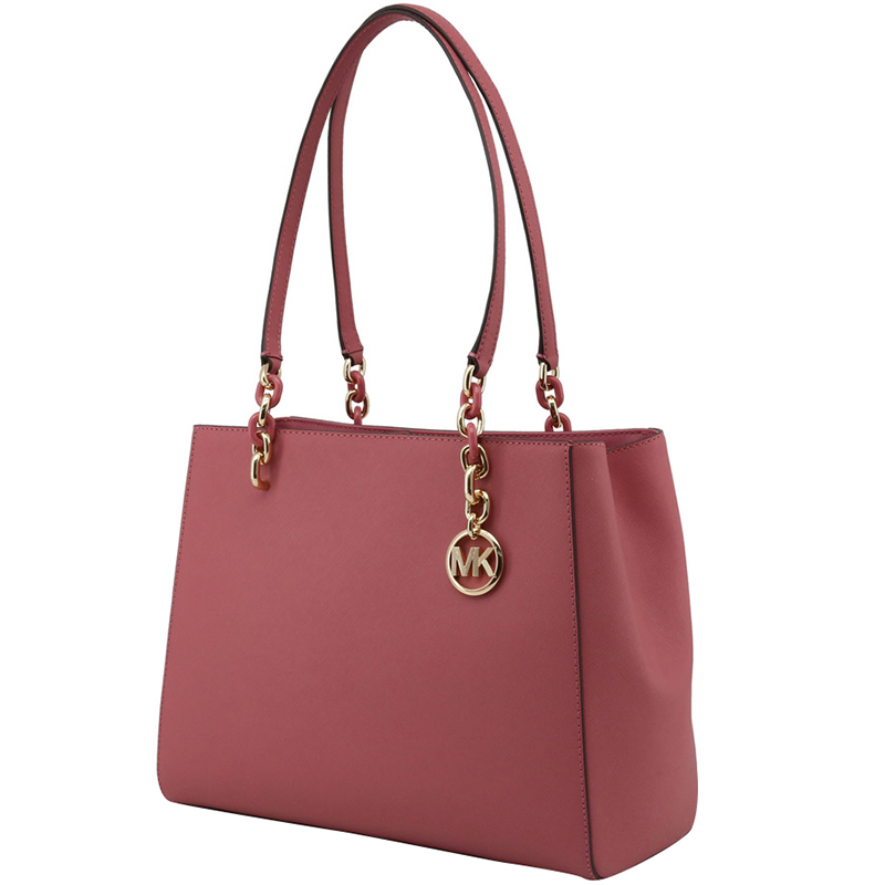 

Michael Kors Tulip Leather Chain Tote, Pink