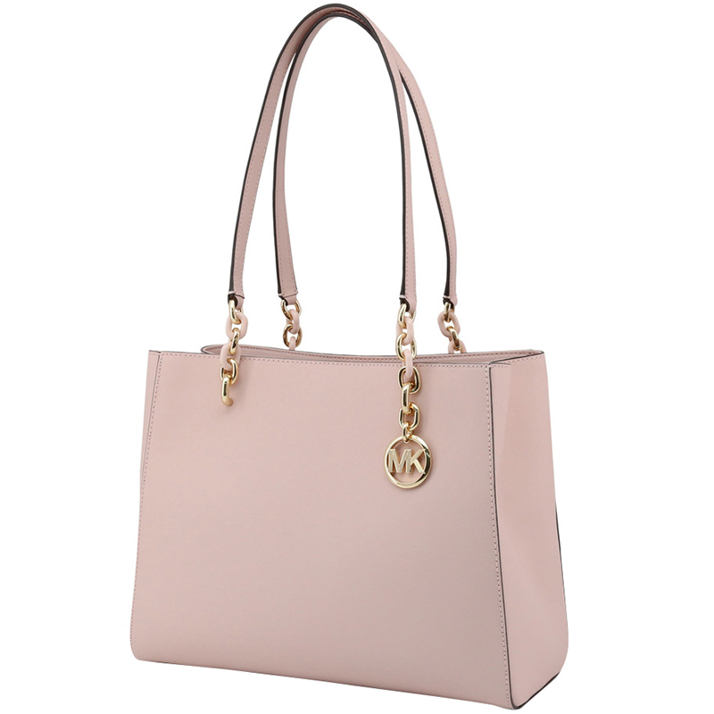 

Michael Kors Blossom Leather Chain Tote, Pink