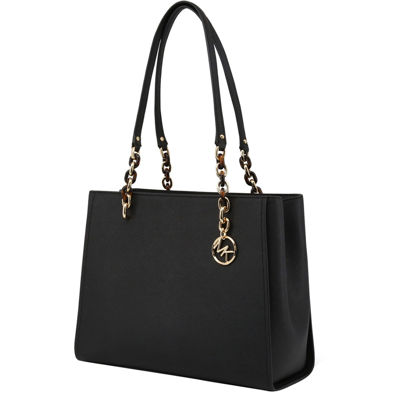 

Michael Kors Black Leather Chain Tote