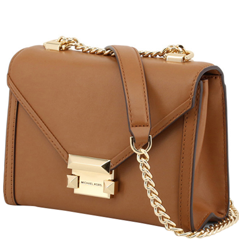 

Michael Kors Brown Leather Whitney Chain Crossbody Bag