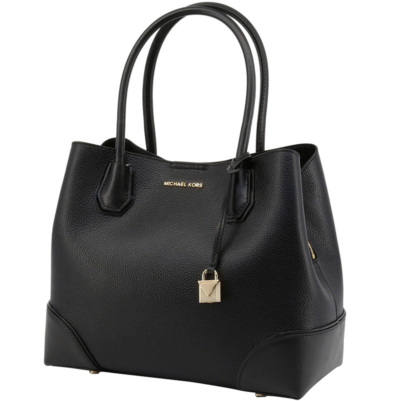 

Michael Kors Black Leather Mercer Gallery Tote