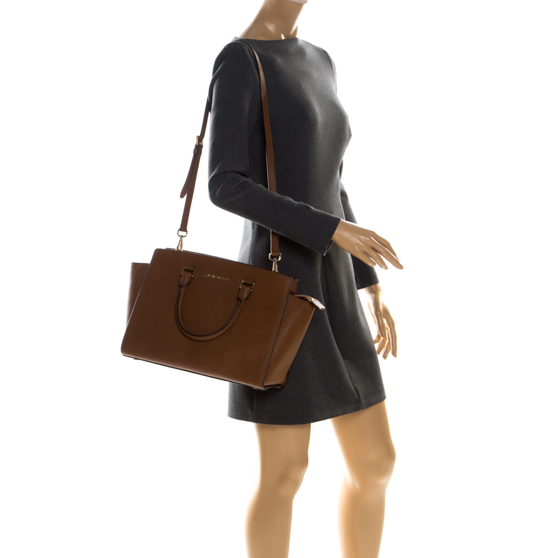 

Michael Michael Kors Brown Leather Medium Selma Tote