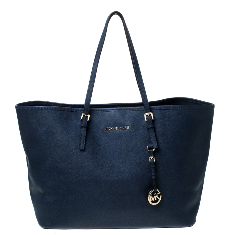 navy blue purses michael kors