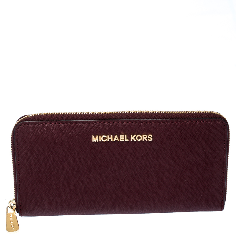 michael kors burgundy wallet