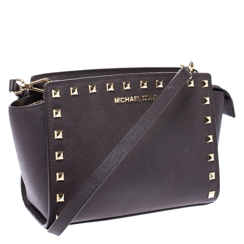 michael kors studded crossbody bag