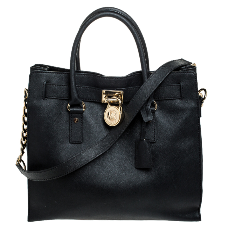 michael kors black hamilton purse