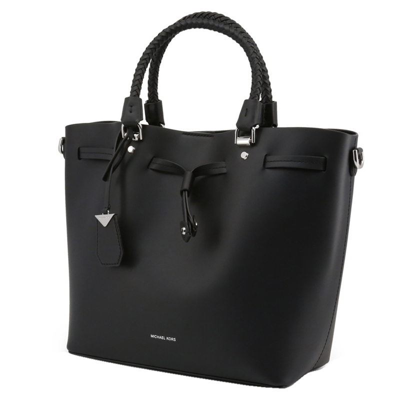 

Michael Kors Black Leather Tote Bag