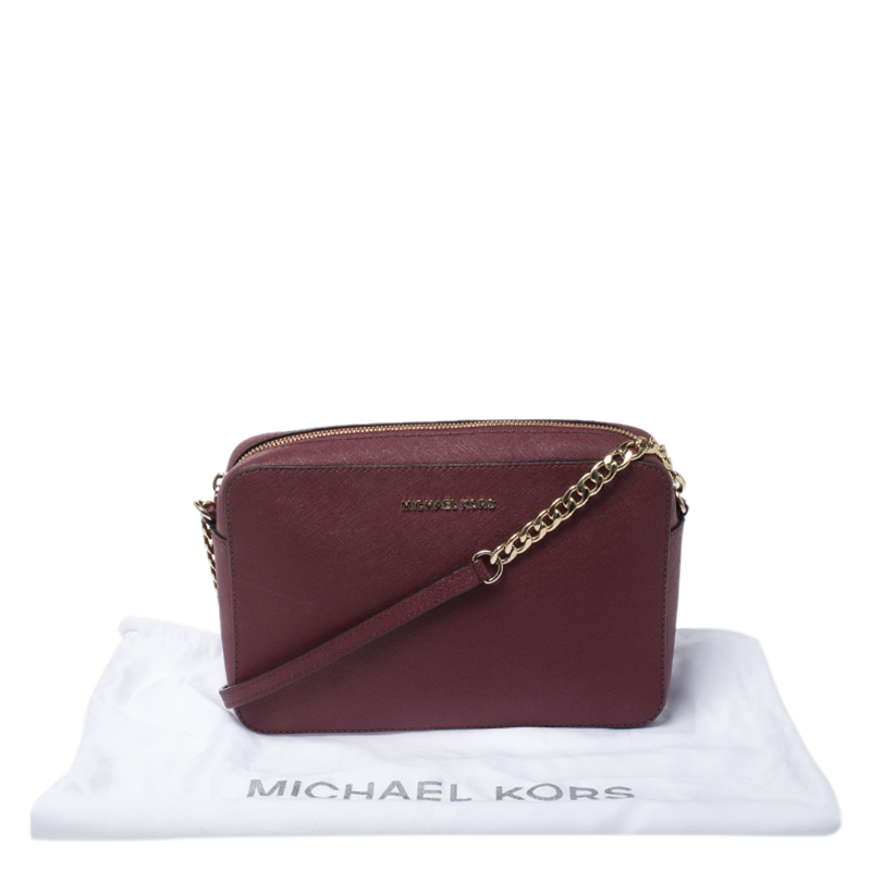 MICHAEL KORS Burgundy Brown Patent Leather Has tag! Crossbody Purse –  ReturnStyle