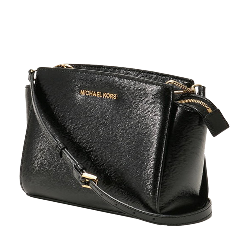 

Michael Kors Black Patent Leather Selma 2 Shoulder Bag