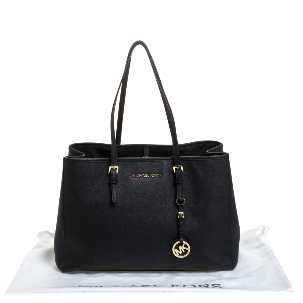 MICHAEL MICHAEL KORS - Jet Set Travel nylon tote black - The Corner