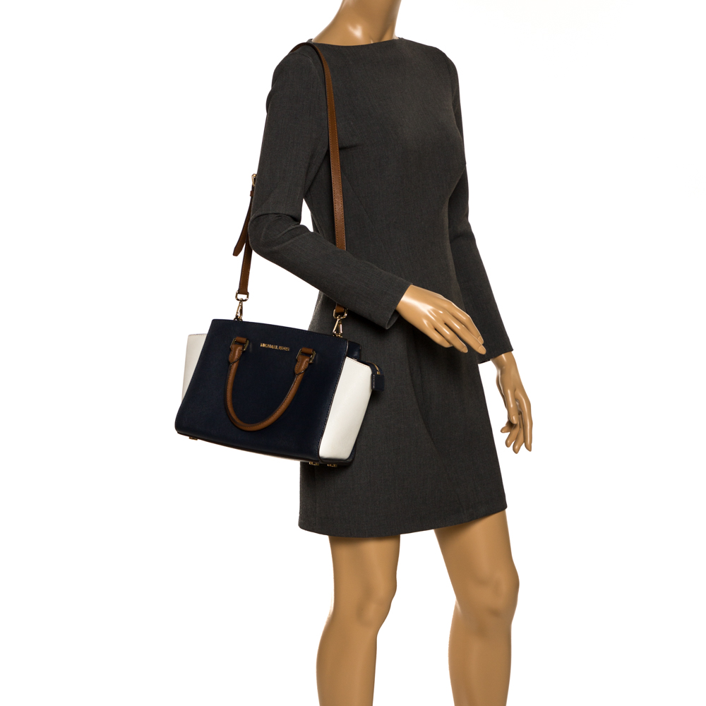 

Michael Michael Kors Tricolor Leather Medium Selma Satchel, Multicolor