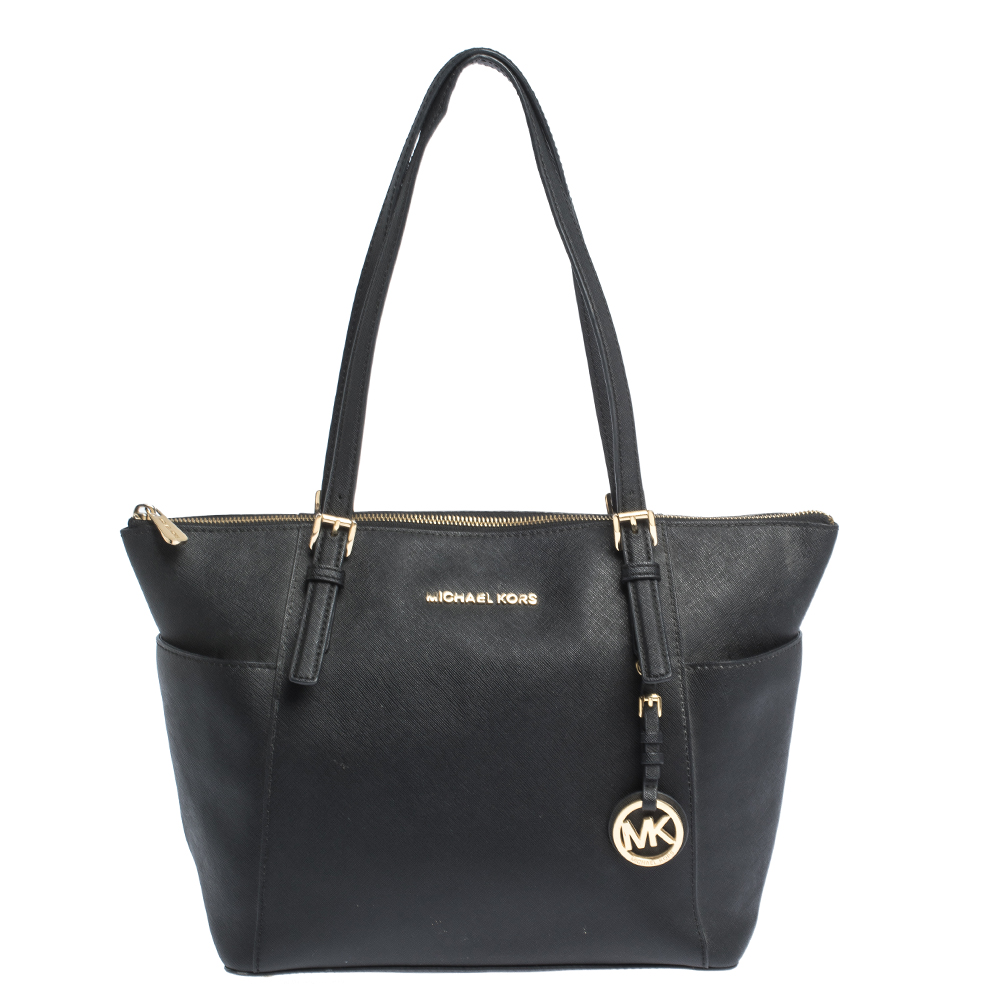 michael kors black saffiano satchel