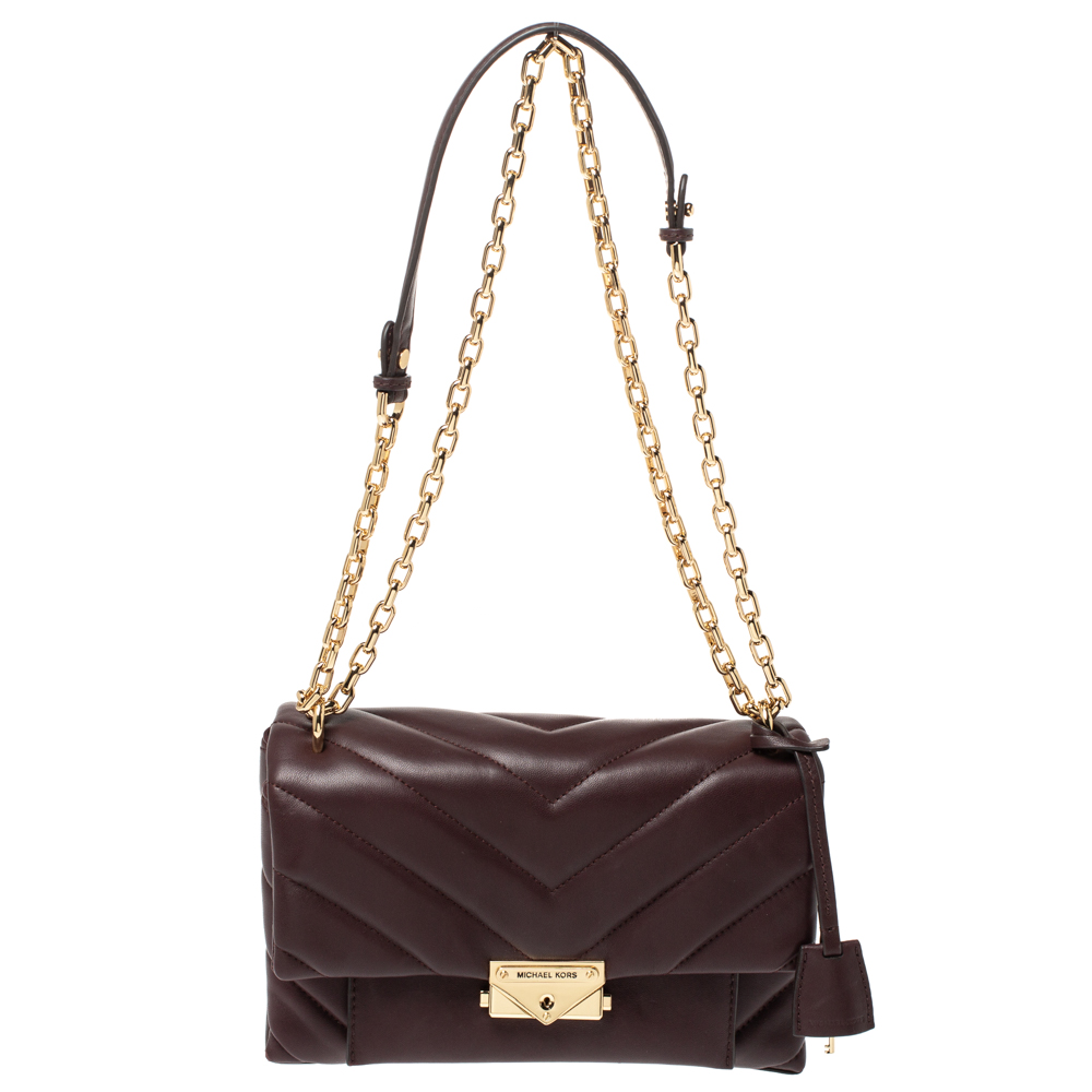 burgundy michael kors bag