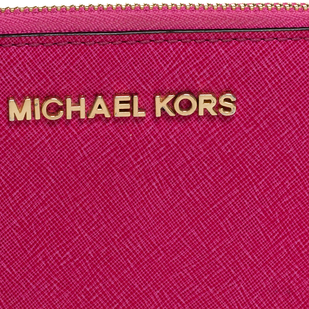 Michael Kors Jet Set Fuschia Leather ref.793884 - Joli Closet