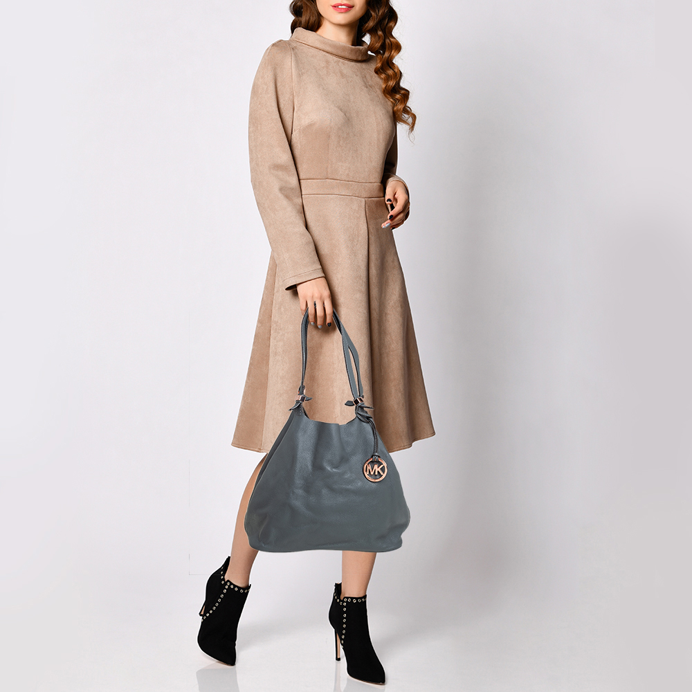 

Michael Kors Grey Leather Tote