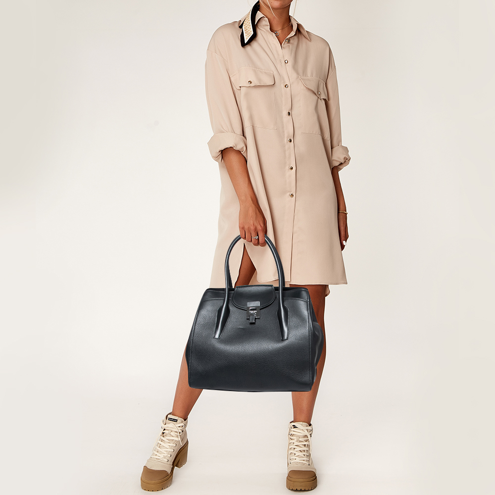

Michael Kors Collection Black Leather Blancroft Tote