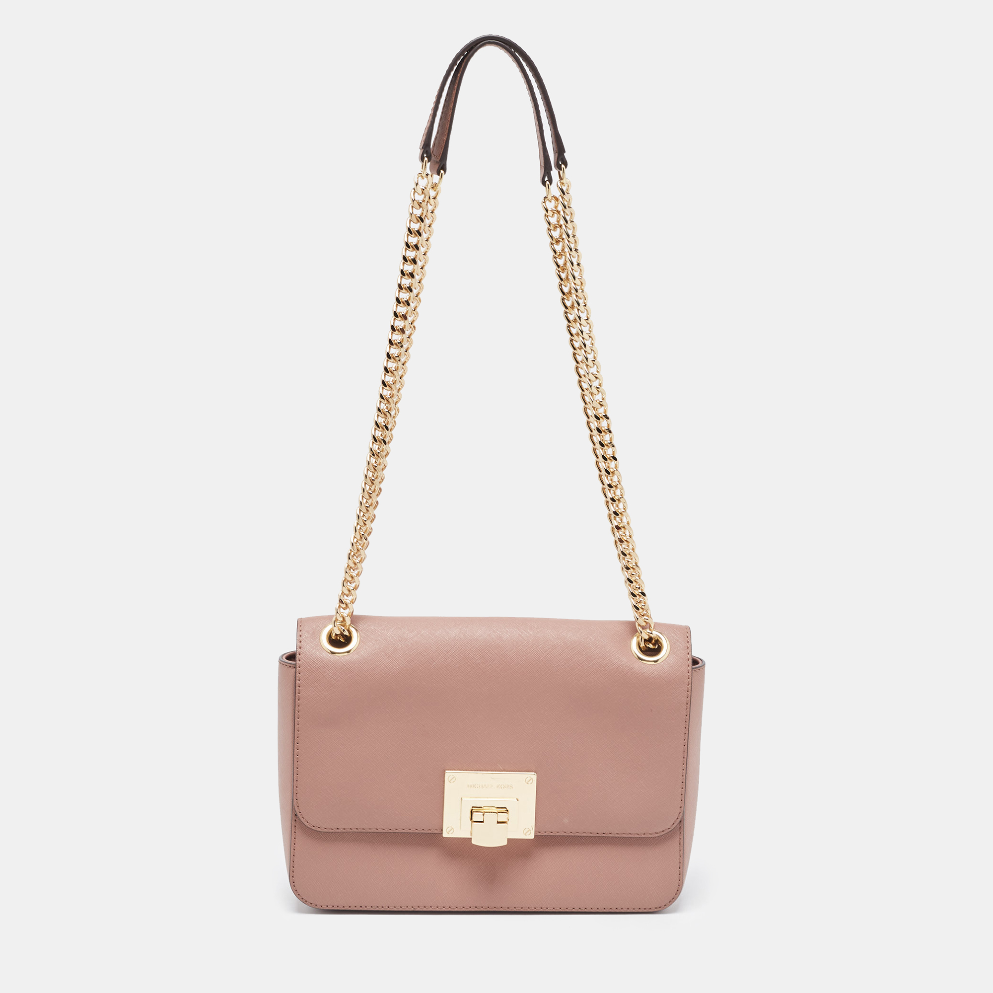 Pre-owned Michael Kors Pink Leather Tina Shoulder Bag